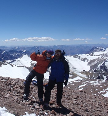 Climbs in the Andes, on Mount Aconcagua