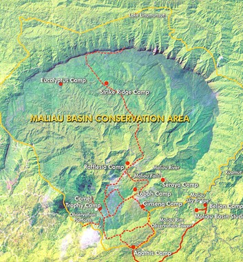 maliau basin map