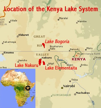Great Lakes Location Map - Kenya