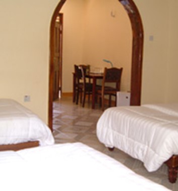 Rooms in the Twiga lodge
