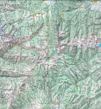 Winter Tour of the Rila Mountains - Map