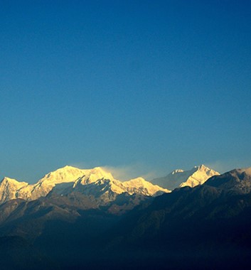 Panorama of Kanchenjunga massif