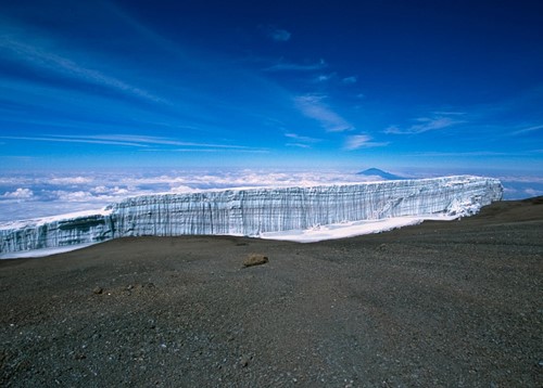 Mount Kilimanjaro glacier