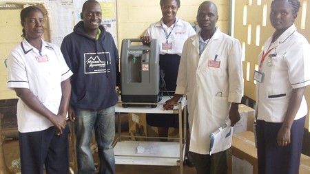 Moving Mountains donating equipment to Siaya District Hospital