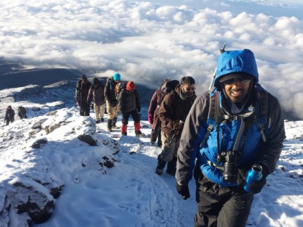 Trekking high above the clouds on Kilimanjaro