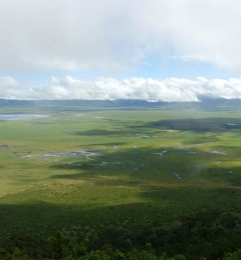 Mount Meru the plains of Arusha National Park