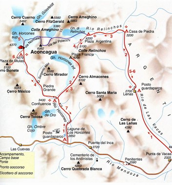 Aconcagua map
