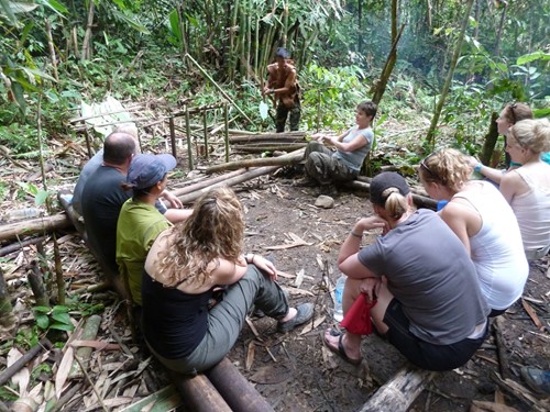 Learning jungle skills at Lupa Masa.