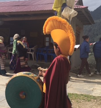 Monks in the Himalayan villages
